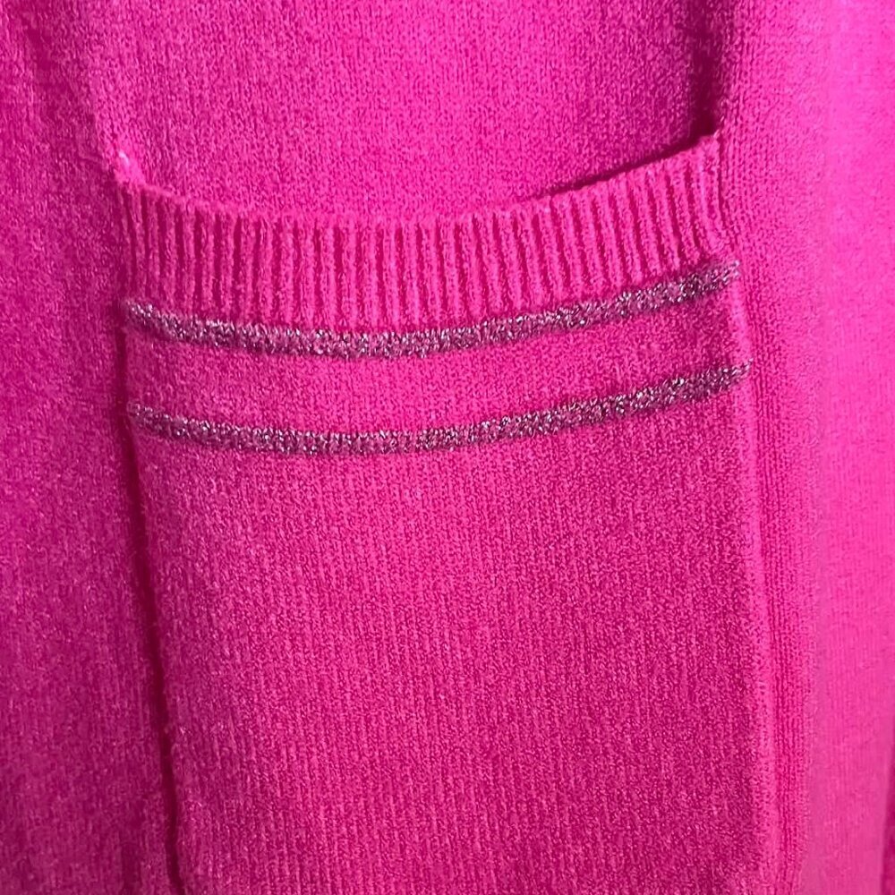 Gorgeous Pink Cardigan with Embellished Pockets from Paris (E6) - Picture 4 of 6
